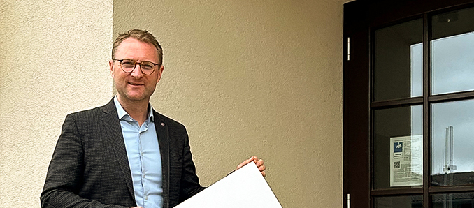 Erster Kreisbeigeordneter Dr. Jens Mischak wirbt für die Praktikumswochen im Vogelsbergkreis. Foto: C.Lips