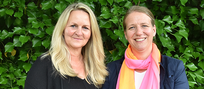 Vertreterin für die Caritas-Geschäftsführerin Susanne Saradj (links) ist Janina Wübbelsmann (rechts) geworden.